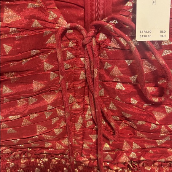 NWT ✨ By Anthropologie Short-Sleeve Ruffled Mini Dress - Picture 6 of 11